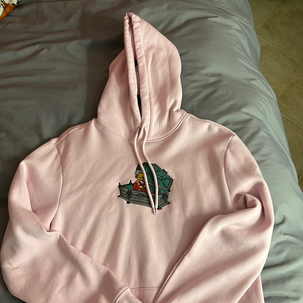 baby pink sims hoodie